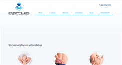 Desktop Screenshot of ortho.med.br