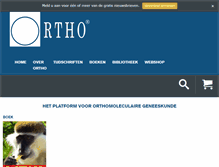Tablet Screenshot of ortho.nl